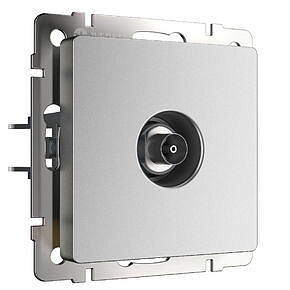 ТВ-розетка оконечная Werkel W1183065 Серебряный матовый