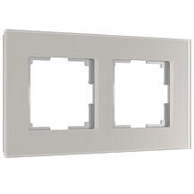 Рамка на 2 поста Senso Werkel W0023117 (Стекло матовое, дымчатый soft-touch)