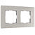 Рамка на 2 поста Senso Werkel W0023117 (Стекло матовое, дымчатый soft-touch)