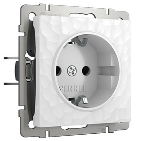 Розетка с заземлением Werkel W1271001 Hammer белый