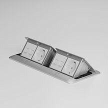 Выдвижной блок (Лючок) на 8 модулей Werkel W8078065 (серебряный)