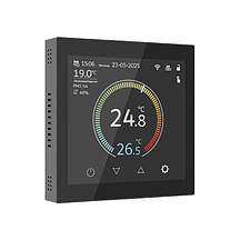 Сенсорный терморегулятор с LCD дисплеем с функцией WI-FI Werkel W1851108 Черный глянцевый