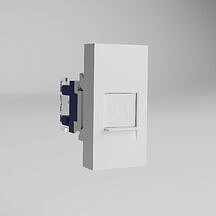 Модульная розетка Ethernet RJ-45 6 cat. 22,5*45 Werkel W1281101 (белый)