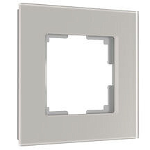 Рамка на 1 пост Senso Werkel W0013117 (Стекло матовое, дымчатый soft-touch)