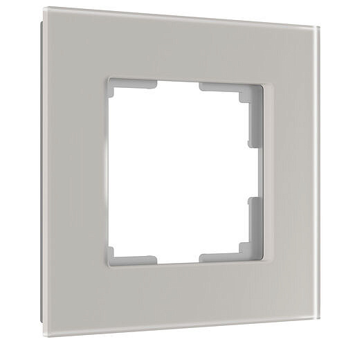 Рамка на 1 пост Senso Werkel W0013117 (Стекло матовое, дымчатый soft-touch)