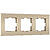Рамка Slab на 3 поста Werkel W0032911 Шампань матовый