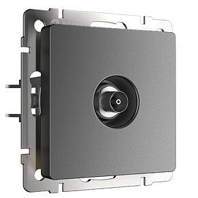 ТВ-розетка оконечная Werkel W1183064 Графит матовый