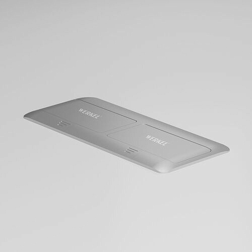 Выдвижной блок (Лючок) на 8 модулей Werkel W8078065 (серебряный)