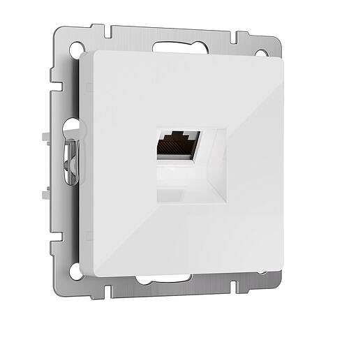 Розетка Ethernet RJ-45 cat. 6A Werkel W5120101 Белый глянцевый