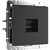 Розетка Ethernet RJ-45 Werkel W1181008 Черная матовая