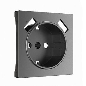 Накладка для USB розетки Werkel W1179564 Графит матовый