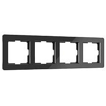 Рамка Acrylic на 4 поста Werkel W0042708 Черный