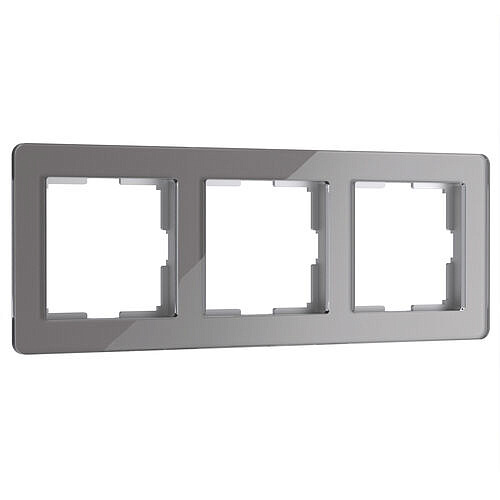 Рамка Acrylic на 3 поста Werkel W0032704 Графит