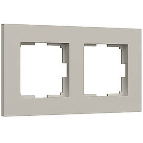 Рамка Slab на 2 поста Werkel W0022917 Дымчатый матовый