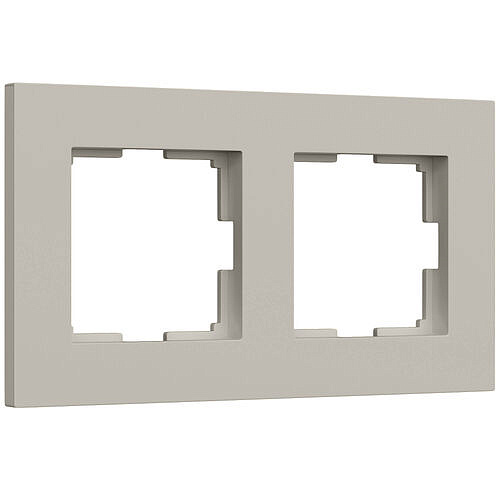 Рамка Slab на 2 поста Werkel W0022917 Дымчатый матовый