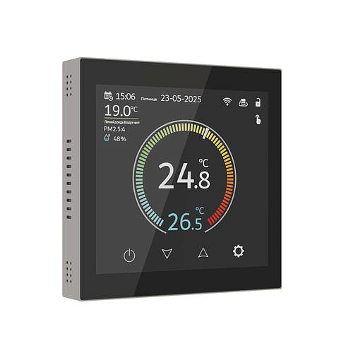 Сенсорный терморегулятор с LCD дисплеем с функцией WI-FI Werkel W1851104 Дымчатый