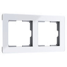 Рамка Acrylic на 2 поста Werkel W0022701 Белый