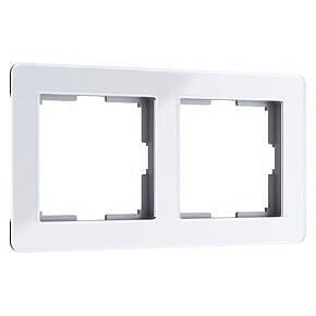 Рамка Acrylic на 2 поста Werkel W0022701 Белый
