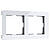 Рамка Acrylic на 2 поста Werkel W0022701 Белый