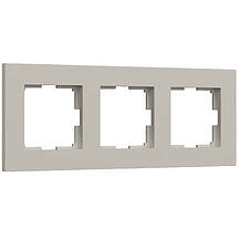 Рамка Slab на 3 поста Werkel W0032917 Дымчатый матовый