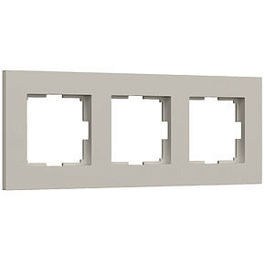 Рамка Slab на 3 поста Werkel W0032917 Дымчатый матовый