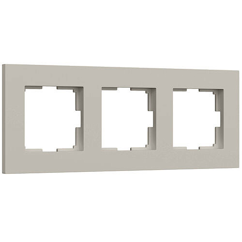 Рамка Slab на 3 поста Werkel W0032917 Дымчатый матовый