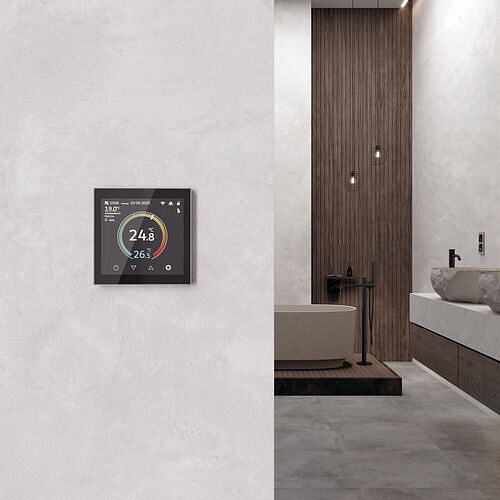 Сенсорный терморегулятор с LCD дисплеем с функцией WI-FI Werkel W1851104 Дымчатый