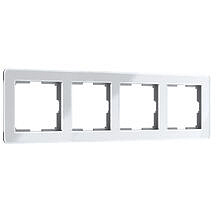 Рамка Acrylic на 4 поста Werkel W0042701 Белый