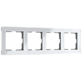 Рамка Acrylic на 4 поста Werkel W0042701 Белый