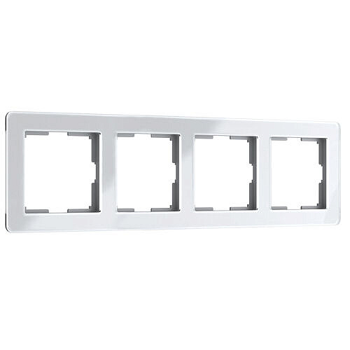 Рамка Acrylic на 4 поста Werkel W0042701 Белый