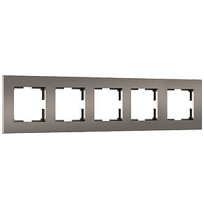 Рамка Slab на 5 постов Werkel W0052963 Бронза матовый