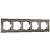 Рамка Slab на 5 постов Werkel W0052963 Бронза матовый