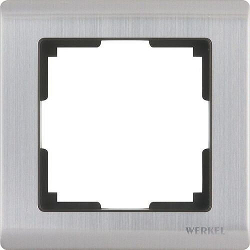 Рамка Metallic на 1 пост Werkel W0011602 Глянцевый никель