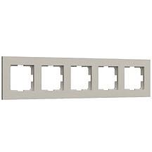 Рамка Slab на 5 постов Werkel W0052917 Дымчатый матовый