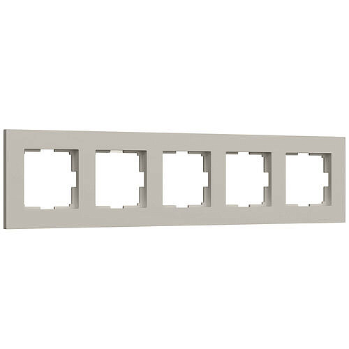 Рамка Slab на 5 постов Werkel W0052917 Дымчатый матовый