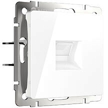 Розетка Ethernet RJ-45 cat. 5E Werkel W1181001 Белый глянцевый