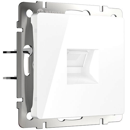 Розетка Ethernet RJ-45 cat. 5E Werkel W1181001 Белый глянцевый