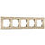 Рамка Slab на 5 постов Werkel W0052911 Шампань матовый