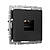 Розетка Ethernet RJ-45 cat. 6A Werkel W5120108 Черный матовый