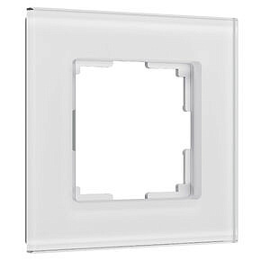 Рамка на 1 пост Senso Werkel W0013117 (Стекло матовое, белый soft-touch)