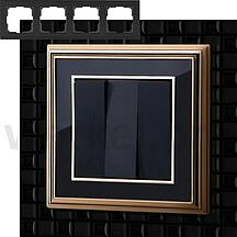 Рамка palacio на 4 поста Werkel WL17-Frame-04 золото / черный