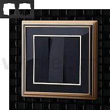 Рамка palacio на 2 поста Werkel WL17-Frame-02 золото / черный