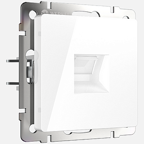 Телефонная розетка RJ-11 Werkel W1182001 Белый глянцевый