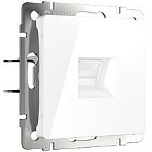 Розетка Ethernet RJ-45 cat. 6A Werkel W5120101 Белый глянцевый