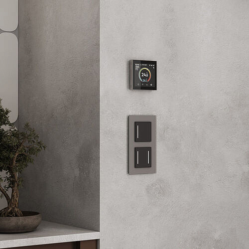 Сенсорный терморегулятор с LCD дисплеем с функцией WI-FI Werkel W1851104 Дымчатый