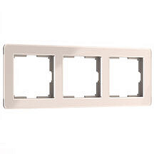 Рамка Acrylic на 3 поста Werkel W0032743 Айвори