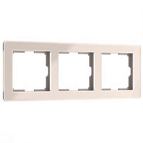 Рамка Acrylic на 3 поста Werkel W0032743 Айвори