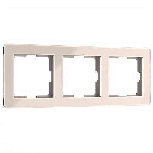Рамка Acrylic на 3 поста Werkel W0032743 Айвори