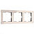 Рамка Acrylic на 3 поста Werkel W0032743 Айвори