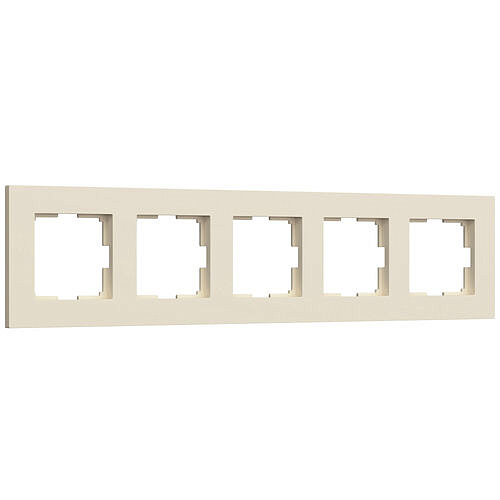 Рамка Slab на 5 постов Werkel W0052962 Айвори матовый